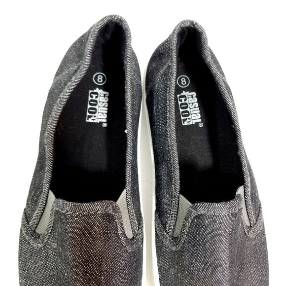 Glittered dark denim slip on loafers Casual Cool 8 - Picture 9 of 10